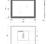 Sapho Flut Zrcadlo S Led Podsvícením 60x80cm, Bílá