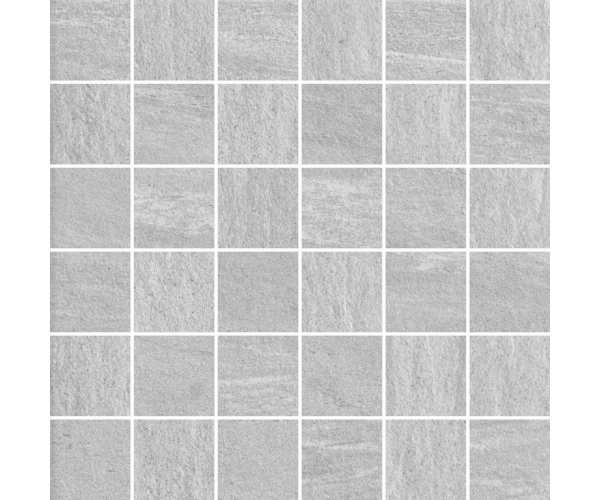 Mozaika jako beton Polis Montagne St.Moritz Mosaico su rete 30x30 - šedá