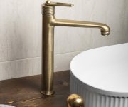 Sapho Bebé Stojánková Umyvadlová Baterie Vysoká, Prodloužená Hubice, Bronz