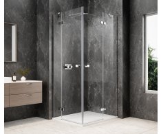 Polysan Globe Chrome Obdélníkový Sprchový Kout 1200x800mm, Rohový Vstup, čiré Sklo