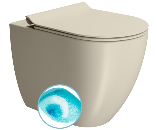 Gsi Pura Wc Mísa Stojící, Swirlflush, 36x55cm, Spodní/zadní Odpad, Creta Dual-mat