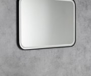 Sapho Cetis Zrcadlo S Led Osvětlením 100x70cm, černá Mat