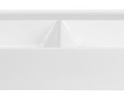 Sapho Godiva Dvojumyvadlo, Litý Mramor, 119x44cm, Bez Otvoru, Bílá