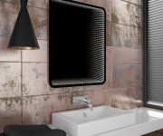 Sapho Senfineco Zrcadlo S Led Osvětlením 65x79cm, 3d Efekt