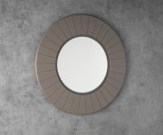 Sapho Lumiro Strip Kulaté Zrcadlo S Led Osvětlením V Rámu ø 90cm, Agila