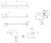 Gsi Pura čelní Držák Ručníků 82cm, Chrom