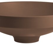 Sapho Verto Umyvadlo Zápustné, Litý Mramor, Průměr 40,5cm, Hnědá Mat