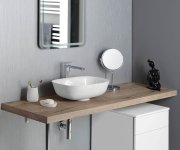 Sapho Avice Deska Pod Umyvadlo 150x50cm, Tl.5cm, Dub Rover