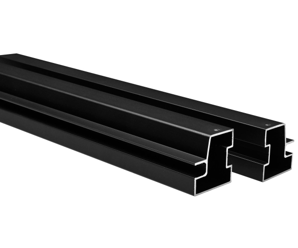 Polysan Easy Black Set Vodorovných Spojovacích Profilů Pivotových Dveří 1900mm