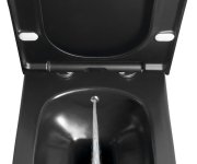 Sapho Avva Cleanwash Závěsná Wc Mísa, S Bidetovou Sprškou, Rimless, 35,5x53cm, černá Mat