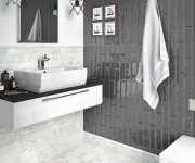 Obklad Equipe Metro Dark Grey 7,5x30 - šedá