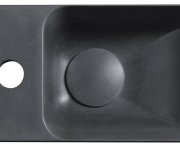 Sapho Piccolino Betonové Umývátko 30,8x17cm, Baterie Vlevo, Antracit Mat
