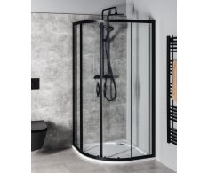 Gelco Sigma Simply Black čtvrtkruhová Sprchová Zástěna 900x900 Mm, R550, čiré Sklo