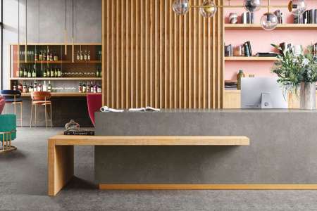 Moderní dlažba Gigacer Inclusioni Soave Cenere Mat 120x120cm