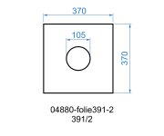 391/1 - Izolační Folie 370x370 Mm , D125 04880-folie391-1