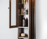 Sapho Retro Skříňka K Zrcadlu 25x115x20cm, Levá, Buk