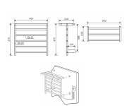 Sapho Elzor Elektrický Sušák Ručníků 500x470 Mm, 60 W, černá Mat