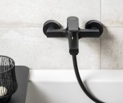 Sapho Kai Nástěnná Vanová Baterie, černá Mat