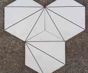Dlažba Deceram PAM Fabila Decor2 Blanco 25,8x29 Hex - bílá (skladem)