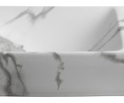 Sapho Margitha Keramické Umývátko 38x22cm, Otvor Pro Baterii Vpravo, Carrara