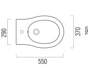 Gsi Classic Bidet Závěsný, 37x55cm, Bílá Extraglaze