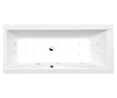 Polysan Cleo Hydromasážní Vana, 180x80x48cm, Active Hydro-air, Chrom