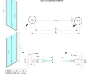 Gelco Loro Sprchové Dveře Skládací 900mm, čiré Sklo