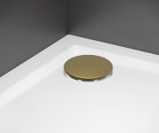 Polysan Vaničkový Sifon, Průměr 90mm, Dn40, Krytka Zlato Mat