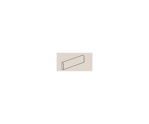 Sokl Marca Corona Terra Battiscopa avorio 4,6x20 cm  - béžová