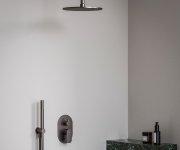 Podomítková baterie Eleganta EL 065.00, s přepínačem, pro R-box - EL 065.20GB.O2.RB07E Podomítková baterie 2-cestná bez tělesa, grafit kartáčovaný X070338