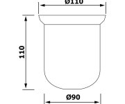 Sapho Miska Na Wc štětku Pro X-round/x-square/x-steel/insia/larissa, Mléčné Sklo