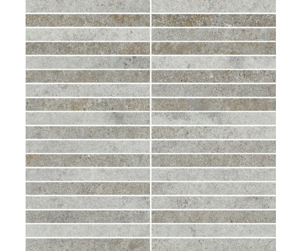Dlažba jako kov APE Reef M-stick White Honed 30X30 - šedá