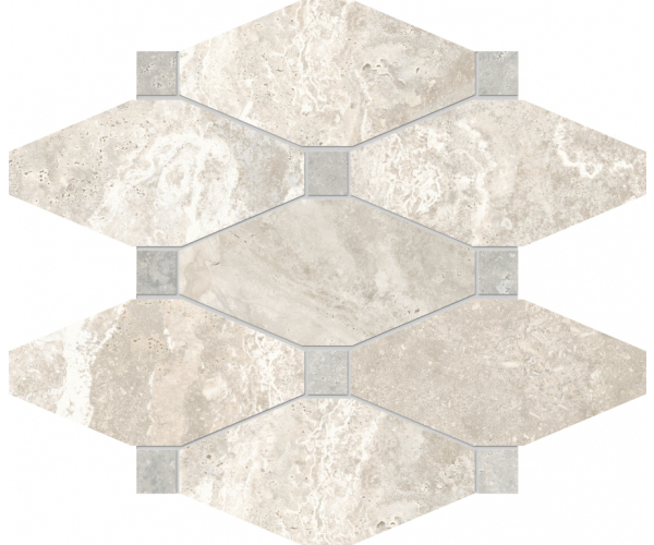 Dlažba jako kámen EdimaxAstor Stream Mosaico Octagon Bone 30x30 - béžová