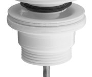 Bruckner Umyvadlová Výpust 5/4“, Click-clack, Velká Zátka, 4-45mm, Abs/bílá