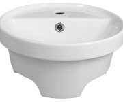 Cerastyle Yuva Keramické Umyvadlo Zápustné, ø 38cm, Bílá