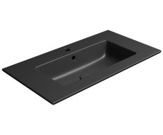Gsi Pura Keramické Umyvadlo Slim 82x46cm, černá Mat
