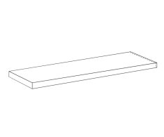 Sichenia Con_Creta Angolo Gradino Costa Retta SX Beige Satin 33x120 Rett.