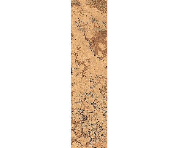 Dlažba jako kámen Sant Agostino Metastone Sunset 7,3x29,6 Nat. Rett. - hnědá