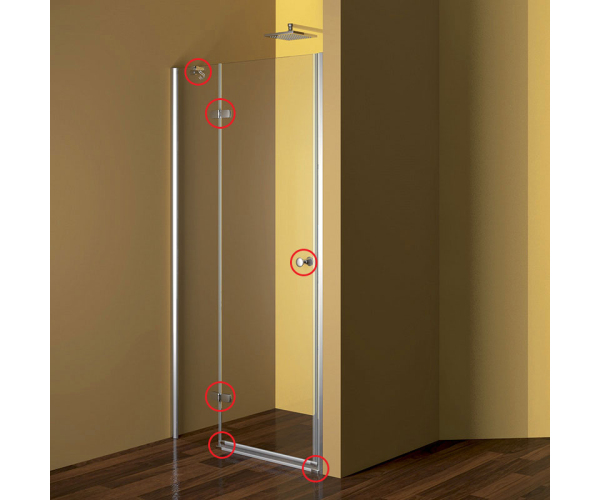 Mereo Kování Oválné Pro Sprchové Dveře, Lišta/pant, Ck10111e, Ck10211e, Ck10311e, C