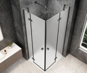 Polysan Globe Gun Metal Obdélníkový Sprchový Kout 1100x900mm, Rohový Vstup, Matné Sklo