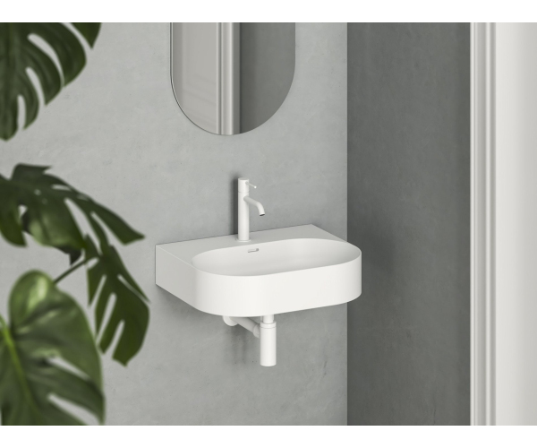 Umyvadlo Ceramic Slim Wall O, nástěnné - Umyvadlo Ceramic Slim Wall O 55 N, s otvorem p
