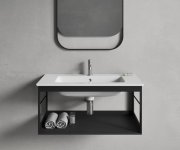 Gsi Pura Konstrukce Pod Umyvadlo 82x46cm, černá Mat