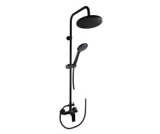 Sprchový systém s vodovodní baterií VLTAVA Černá - matná 150 mm VT482.5/7-43CMAT
