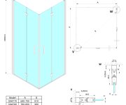Gelco Loro Sprchové Dveře Skládací Pro Rohový Vstup 1000mm, čiré Sklo