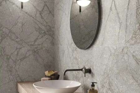 Grey Soapstone 60x120 3D - zdařilá imitace mramoru v šedé barvě (Flaviker Supreme Memories)