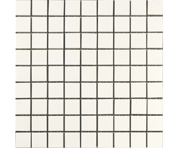 Retro mozaika Grazia Essenze Mosaico tessere Magnolia 30x30 (3x3) Luc. - bílá