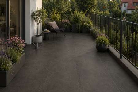Balkon s dlažbou Sant Agostino Set Concrete Dark