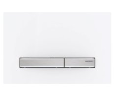 Geberit Sigma50 Ovládací Tlačítko, Bílé Sklo/chrom