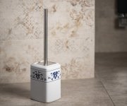 Gedy Cixi Wc štětka Na Postavení, Porcelán, Bílá/modrá