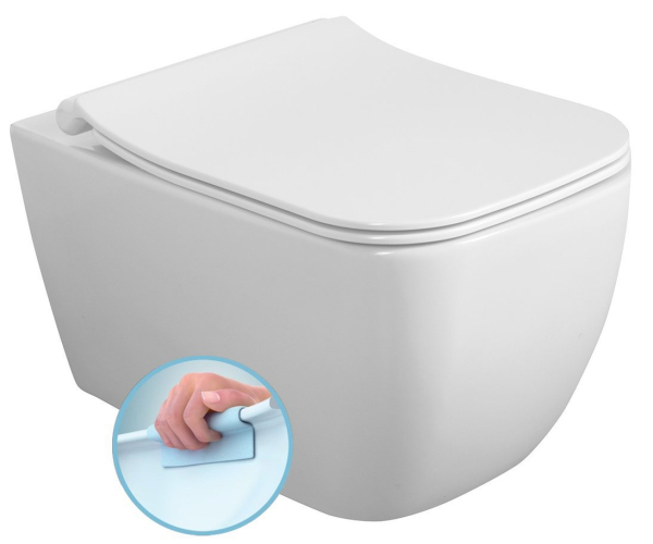 Isvea Vea Závěsná Wc Mísa Rimless, 34,5x52cm, Bílá